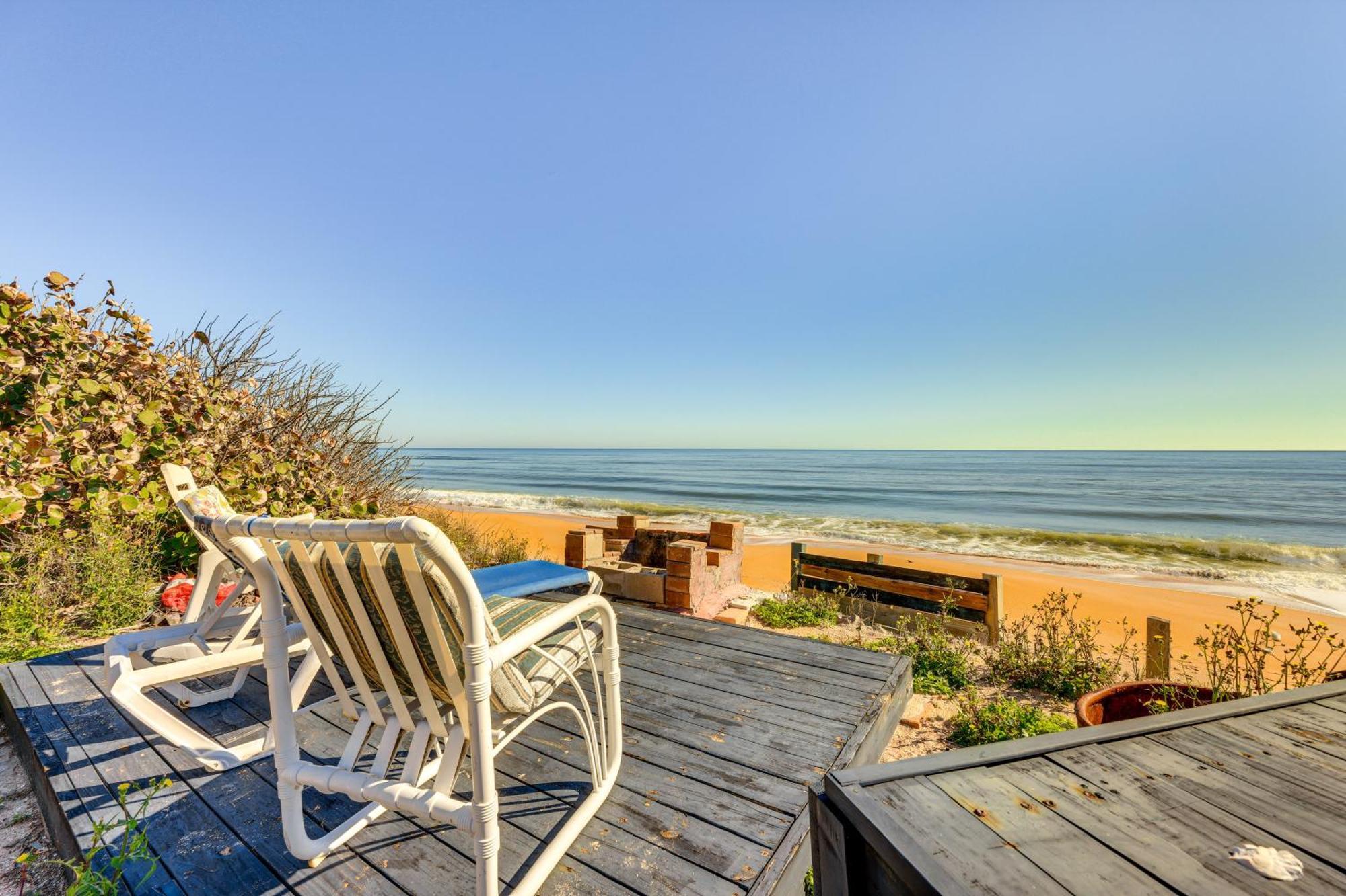 Oceanfront Oasis In Flagler Beach With Deck And Views! Екстер'єр фото