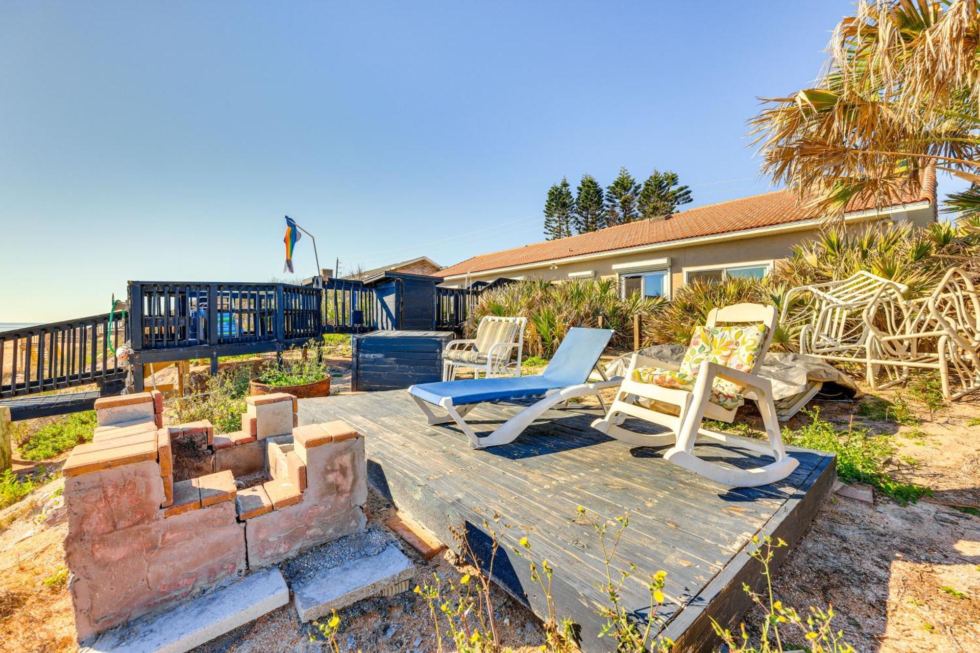 Oceanfront Oasis In Flagler Beach With Deck And Views! Екстер'єр фото